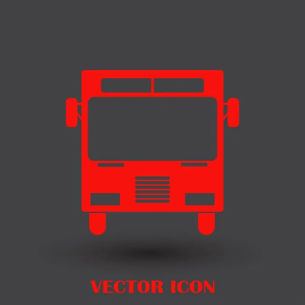 Vetor de ícone de ônibus, ilustração do logotipo sólido, pictograma — Vetor de Stock