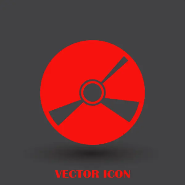 Cd Symbol flacher Vektor — Stockvektor