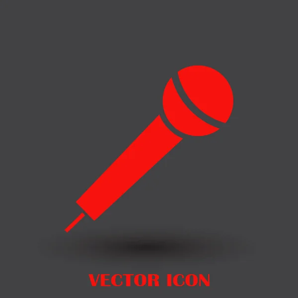 Микрофон иконка вектор, диктофон, интервью, караоке — стоковый вектор