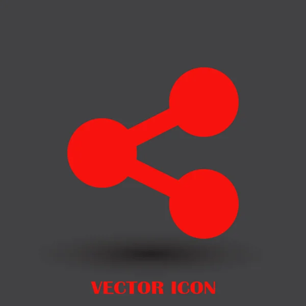 Ikon web vektor atom - Stok Vektor