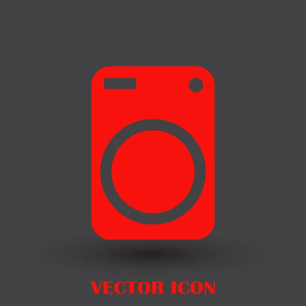 Washer icon. Appliance vector icon. Washer icon vector — Stock Vector