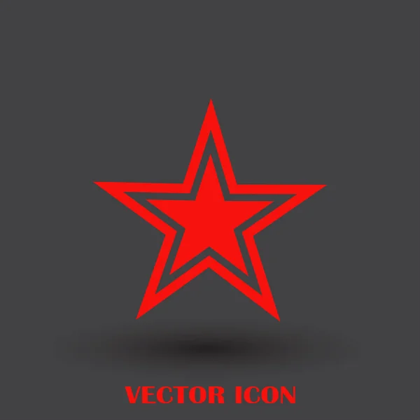 Star Isolated Flat Web Mobile Icon — Stock Vector