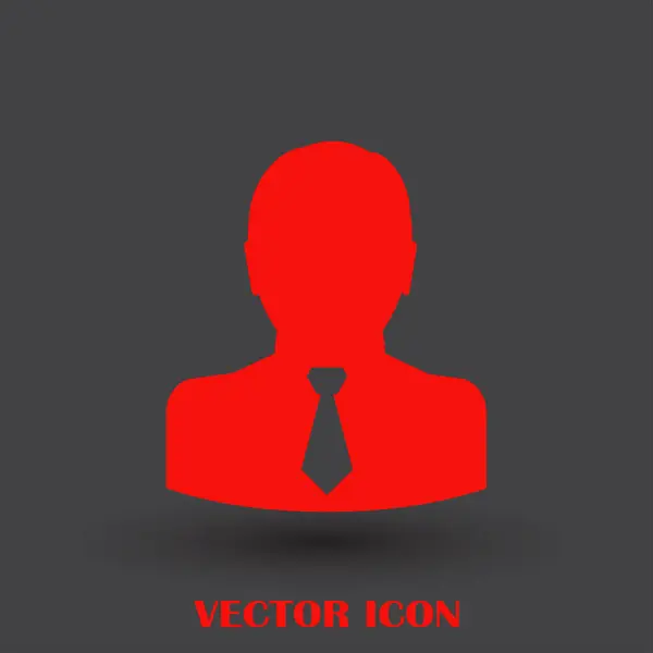 İşadamı vektör web simgesi — Stok Vektör