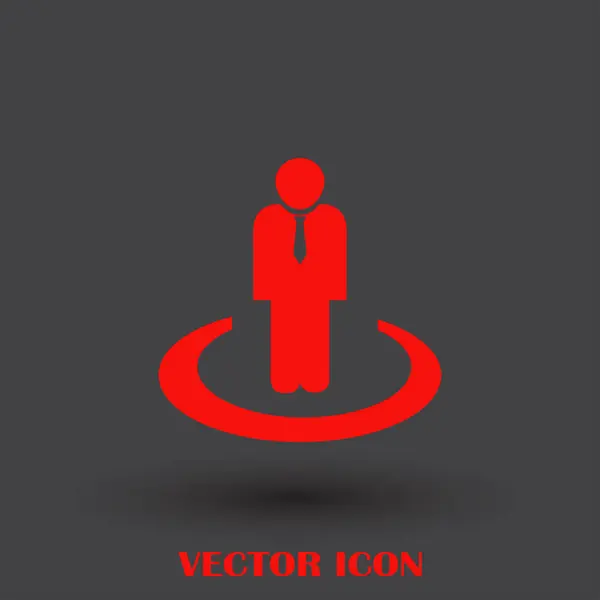 Ikona webové vektorové podnikatel — Stockový vektor
