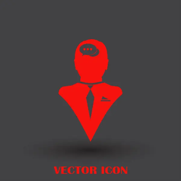 Una silueta de cabeza con burbuja del habla. SIlhouette de una cabeza con la ilustración del vector de la burbuja del discurso. SILhouette de una cabeza con concepto de vector de burbuja del habla. SILhouette de una cabeza de hombre con imagen vectorial — Vector de stock