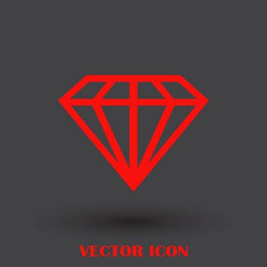 satır elmas vektör simgesi