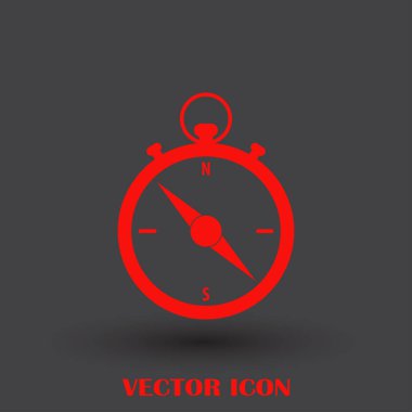 Pusula simgesini vektör tasarımı