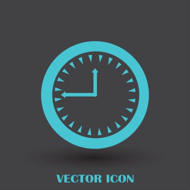 Saat, saat vektör simgesi