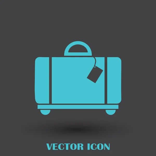 Icône mallette, illustration vectorielle. style design plat — Image vectorielle