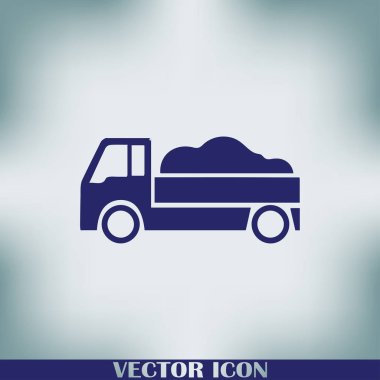 Teslimat vektör düz simgesi