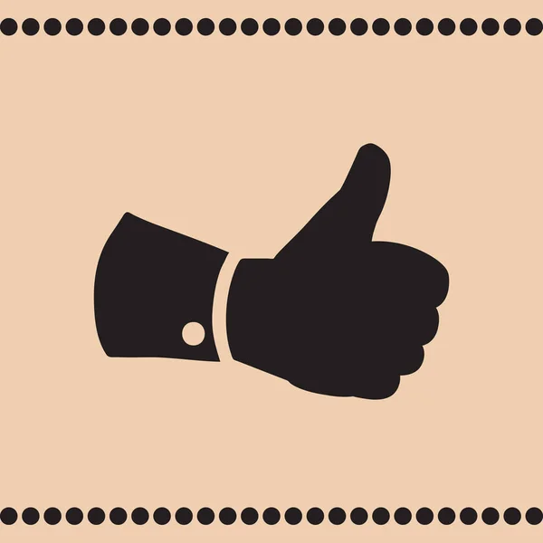 Thumb up icon vector — Stock Vector