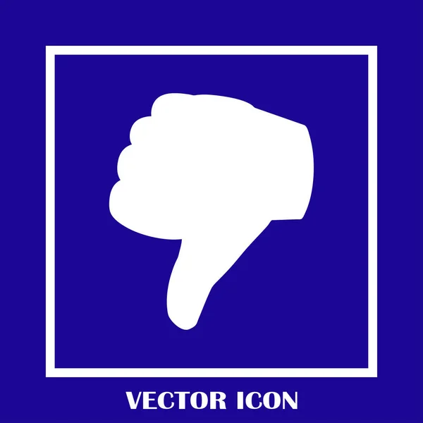 Vektor Daumen hoch Icon, flache Icon Vektor Illustration. — Stockvektor