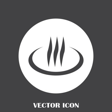 Buhar vektör simge tasarlamak duman