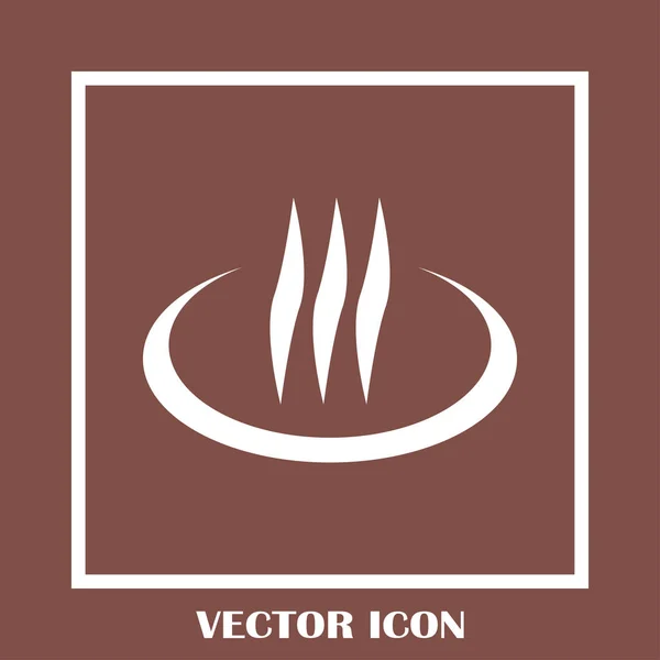 Rök steam ikonen vektorillustration — Stock vektor