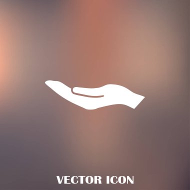 eller simge vektör, düz tasarım en iyi vektör simgesi