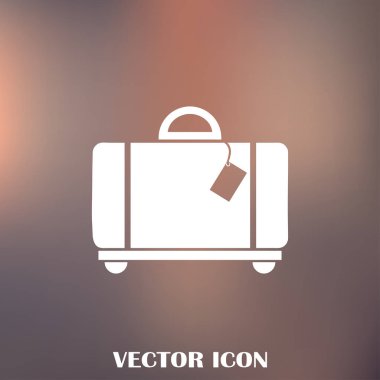 Bagaj vektör web simgesi.