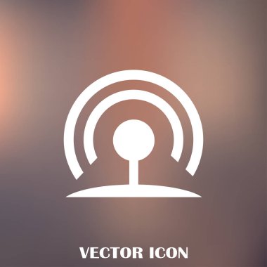 WiFi simge vektör, kablosuz Internet işareti, düz stil grafik ve web tasarımı için