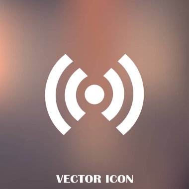 WiFi simge vektör, kablosuz Internet işareti, düz stil grafik ve web tasarımı için