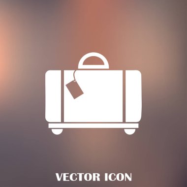 Bagaj vektör web simgesi.