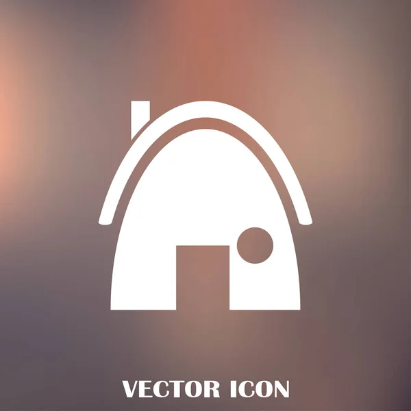 Ikon web vektor rumah - Stok Vektor