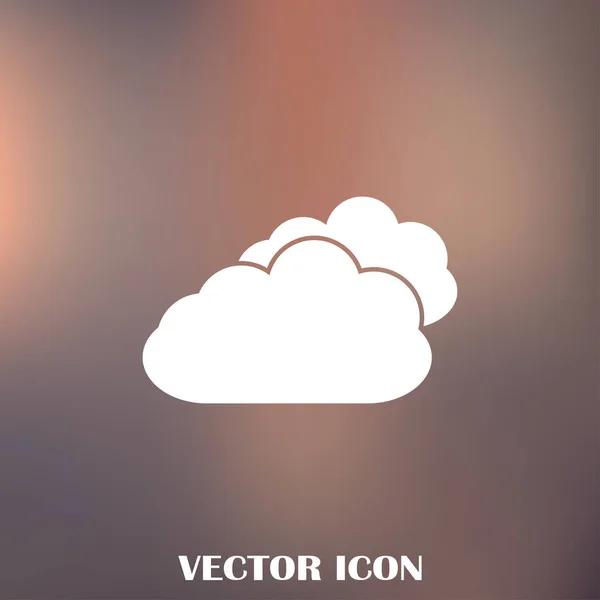 Векторная плоская икона двух облаков. Eps10 — стоковый вектор