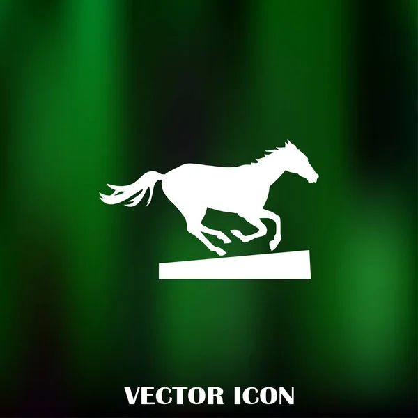 Векторный силуэт бегущей лошади — стоковое фото