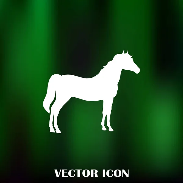 Silueta vectorial de un caballo en carrera — Foto de Stock