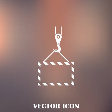 ekibimizi vinç kanca, kaldırma çalışmaları, tesisat işleri, Bina, tamamen düzenlenebilir vektör görüntü