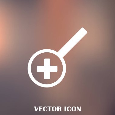 Büyüteç camı. Arama simgesi. Vektör çizim.