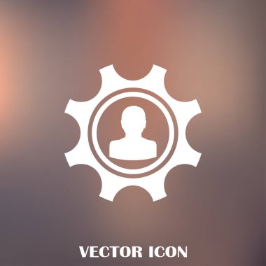 antika arka plan vektör sanat ile dişli simgesini