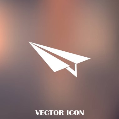 Uçak simge vektör, katı logo illüstrasyon, sembol