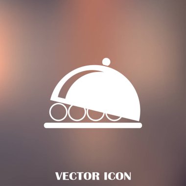 tabağı simge vektör çizim.