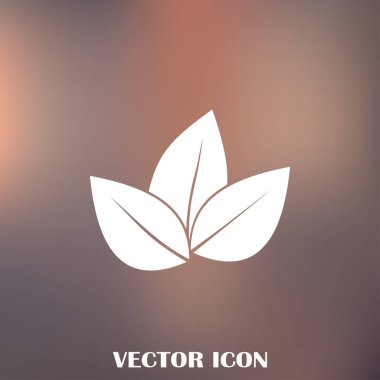 Yaprak ikonu vektör illüstrasyonu