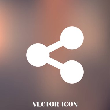 Atom vektör web simgesi