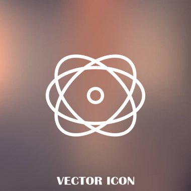 Atom vektör web simgesi