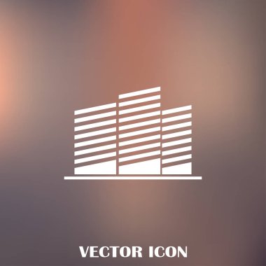 Emlak sembolü. vektör simgesi