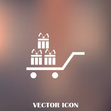 Hediye vektör web simgesi