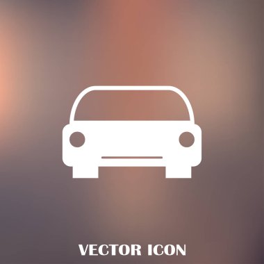 Araba simge vektör. Vektör çizim.