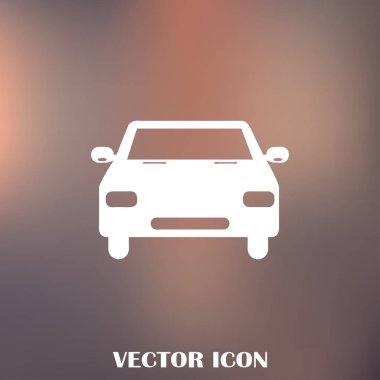 Araba simge vektör. Vektör çizim.