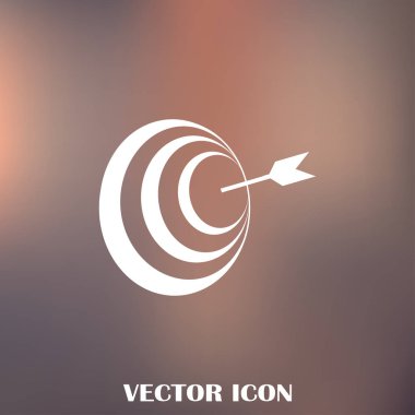 Hedef simgesi, web tasarımı için vektör çizim