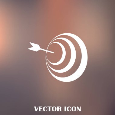Hedef simgesi, web tasarımı için vektör çizim