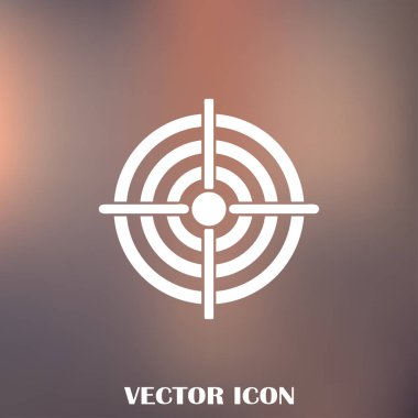 Hedef simgesi, web tasarımı için vektör çizim