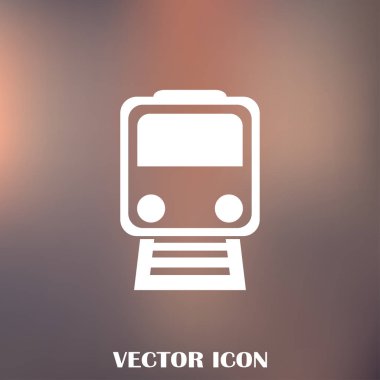 Buharlı lokomotif. Eski demiryolu web simgesi