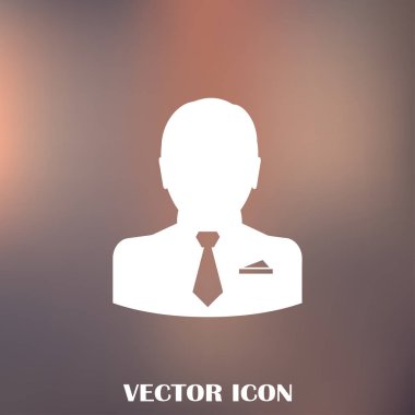İşadamı vektör web simgesi