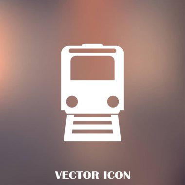 Buharlı lokomotif. Eski demiryolu web simgesi