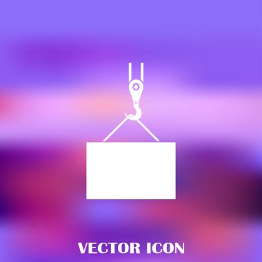 ekibimizi vinç kanca, kaldırma çalışmaları, tesisat işleri, Bina, tamamen düzenlenebilir vektör görüntü