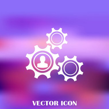 antika arka plan vektör sanat ile dişli simgesini