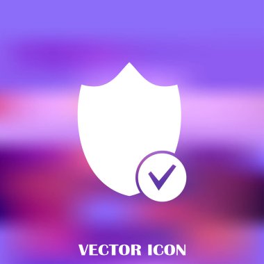 Kalkan vektör web simgesi