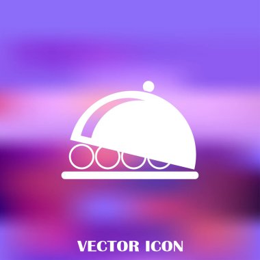 tabağı simge vektör çizim.