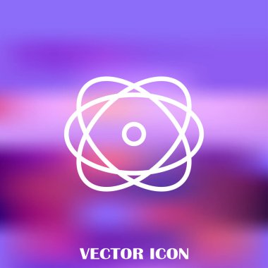 Atom vektör web simgesi